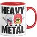 Punk Rock Metal Chemiker Tasse Geschenk Lustiger Spruch Musiker Wissenschaft Rot Trendation