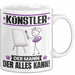 Künstler Tasse Geschenk für Künstler Der Mann Der Alles Kann Geschenkidee zum Geburtstag Weiß Trendation