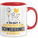 Schwiegeronkel Geschenk Tasse So Gut Kann Nur Ein Schwiegeronkel Aussehen Geschenkidee Kaffee-Becher Rot Trendation