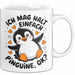 Pinguin Tier Tasse Geschenk Lustige Geschenkidee Spruch Ich Mag Halt Einfach Pinguine Weiß Trendation