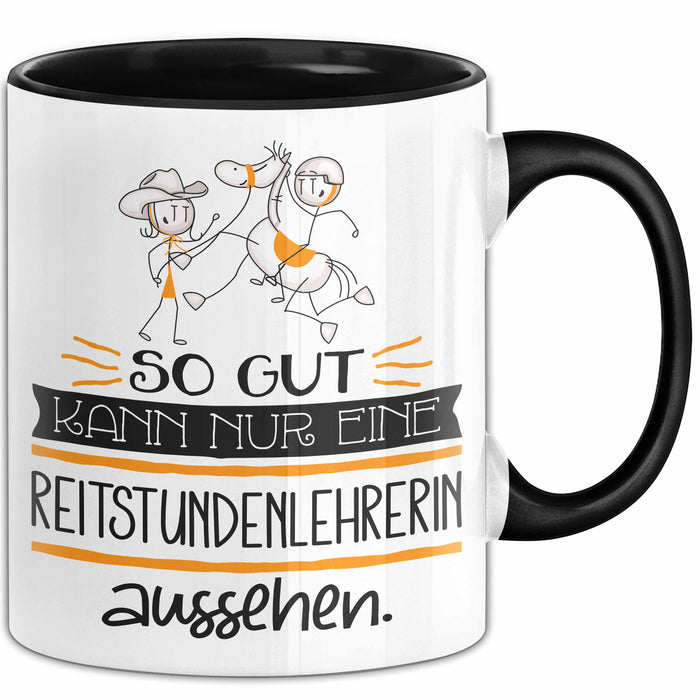 Reitstundenlehrerin Geschenk Tasse So Gut Kann Nur Eine Reitstundenlehrerin Aussehen Geschenkidee Geburtstag Weihnachten Lustig Trendation