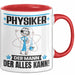 Physiker Tasse Geschenk für Physiker Der Mann Der Alles Kann Geschenkidee zum Geburtstag Rot Trendation