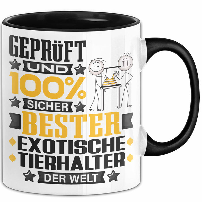 ExotischeTierhalter Geschenk Lustiger Spruch für ExotischeTierhalter Geschenkidee Bester ExotischeTierhalter Der Welt Schwarz Trendation