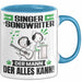 Singer-Songwriter Tasse Geschenk für Singer-Songwriter Der Mann Der Alles Kann Geschenkidee zum Geburtstag Blau Trendation