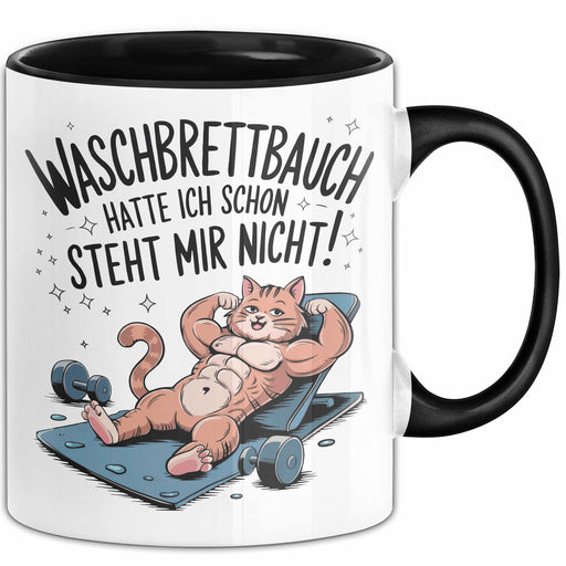 Fitnessstudio Training Tasse Geschenk Lustige Geschenkidee Waschbrettbauch Hatte Ich Schon Trendation