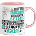 Kiteboarding-Lehrer Geschenk Tasse Lustiger Spruch Erheben Sie Sich Der Kiteboarding-Lehrer Betritt den Raum Rosa Trendation