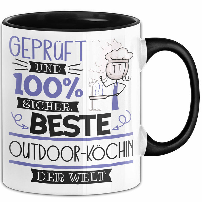 Beste Outdoor-Köchin Der Welt Tasse Geschenk für Eine Outdoor-Köchin Geprüft Und Sicher Geschenkidee Geburtstag Weihnachten Trendation