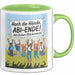 Schüler Abschluss Tasse Geschenk Lustige Geschenkidee Spruch Hoch Die Hände Abi Ende Grün Trendation