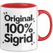 Sigrid Tasse Geschenk Original 100% Sigrid Geschenkidee Geburtstag Rot Trendation