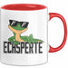 Reptil Leopardgecko Echse Tasse Geschenk Lustige Geschenkidee Spruch Echsperte Rot Trendation