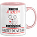 Haustier-Tätowiererin Tasse Geschenk Becher Stark Attraktiv Furchtlos Haustier-Tätowiererin Lustige Geschenkidee Rosa Trendation