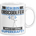 Discgolfer Tasse Geschenk für Discgolfer Geburtstag Lustiger Spruch Kaffee-Becher Was Ist Deine Superkraft Weiß Trendation