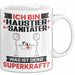 Haustiersanitäter Tasse Geschenk für Haustiersanitäter Geburtstag Lustiger Spruch Kaffee-Becher Was Ist Deine Superkraft Weiß Trendation