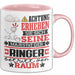 Ringer Geschenk Tasse Lustiger Spruch Erheben Sie Sich Der Ringer Betritt den Raum Rosa Trendation