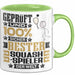 Squash-Spieler Geschenk Lustiger Spruch für Squash-Spieler Geschenkidee Bester Squash-Spieler Der Welt Grün Trendation