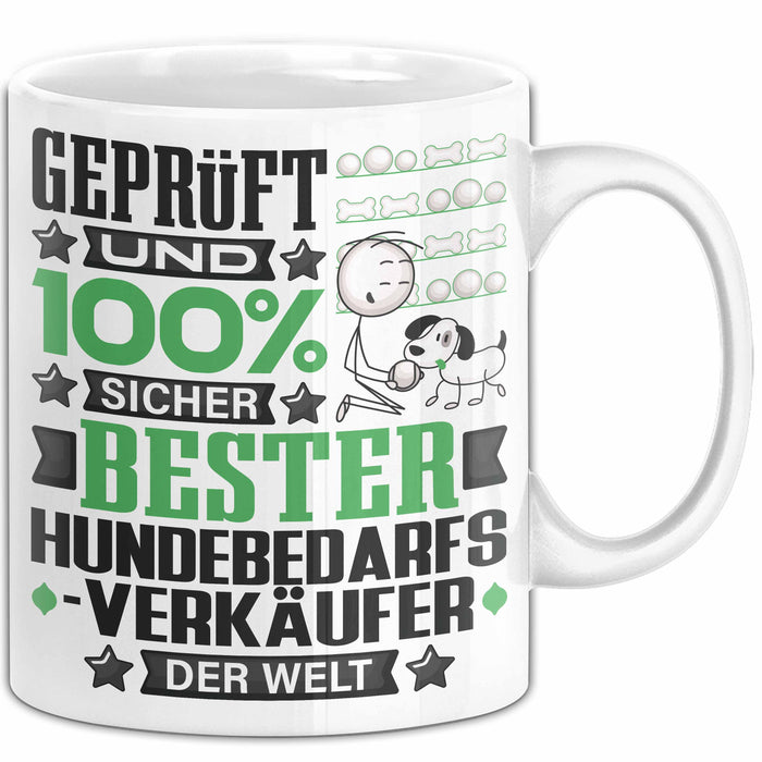 Hundebedarfsverkäufer Geschenk Lustiger Spruch für Hundebedarfsverkäufer Geschenkidee Bester Hundebedarfsverkäufer Der Welt Weiß Trendation