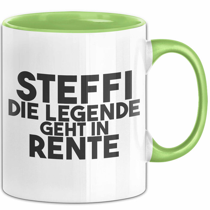 Steffi Tasse Steffi – Die Legende Geht In Rente Geschenk