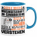 Musikgeschäftsinhaber Geschenk Tasse Lustige Geschenkdiee für einen Musikgeschäftsinhaber Geburtstag Ich Bin Musikgeschäftsinhaber Ich Kann Es Dir Erklären Aber Nicht Für Dich Verstehen Blau Trendation