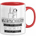 Musikbloggerin Weil Es Keinen Schöneren Beruf Gibt Tasse Geschenk für Eine Musikbloggerin Lustig Rot Trendation