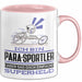 Para-Sportler Geschenk Tasse Ich Bin Para-Sportler Aber Sag Doch Einfach Superheld Lustige Geschenkdiee für Para-Sportler Kaffee-Becher Rosa Trendation