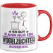 Vogelzüchter Geschenk Tasse So Gut Kann Nur Ein Vogelzüchter Aussehen Geschenkidee Kaffee-Becher Rot Trendation