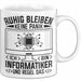 Informatiker Tasse Geschenk Ruhig Bleiben Ich Bin Informatiker Und Regel Das Geschenkidee It Techniker Programmierer Weiß Trendation