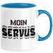München Servus Tasse Geschenk Heimat Münchener Geschenkidee Kaffee-Becher Bayern Servus Blau Trendation