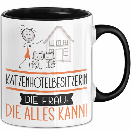Katzenhotelbesitzerin Geschenk Tasse Becher Die Frau Die Allen Kann Geschenkidee für eine Katzenhotelbesitzerin Lustig Trendation