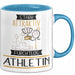 Athletin Tasse Geschenk Becher Stark Attraktiv Furchtlos Athletin Lustige Geschenkidee Blau Trendation