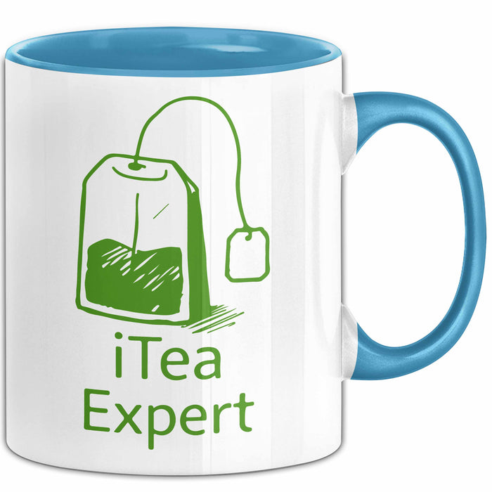 IT Techniker Ingenieur Tasse Geschenk Lustige Geschenkidee Spruch Itea Expert Blau Trendation