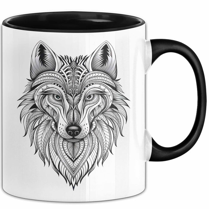 Wolf Tasse Geschenk Wolf für Wildtierliebhaber Trendation