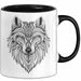 Wolf Tasse Geschenk Wolf für Wildtierliebhaber Trendation