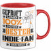 Indie-Fan Geschenk Lustiger Spruch für Indie-Fan Geschenkidee Bester Indie-Fan Der Welt Rot Trendation