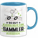 Sammler Geschenk Tasse So Gut Kann Nur Ein Sammler Aussehen Geschenkidee Kaffee-Becher Blau Trendation