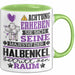 Halbenkel Geschenk Tasse Lustiger Spruch Erheben Sie Sich Der Halbenkel Betritt den Raum Grün Trendation