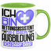 Rettungsassistent Ausbildung Tasse Geschenk Ich Bin Rettungsassistent In Der Ausbildung Ich Darf Das Geschenkidee Spruch Grün Trendation