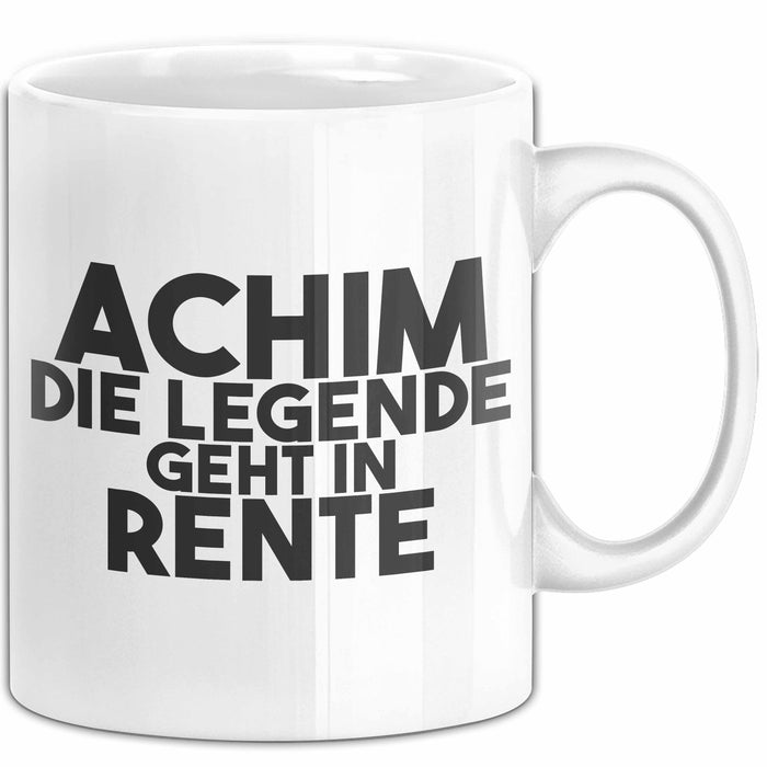Achim Tasse Achim – Die Legende Geht In Rente Geschenk
