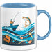 Angler Tasse Geschenk Lustige Geschenkidee Spruch Für Angel Liebhaber Blau Trendation