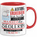 Seglerin Tasse Geschenk Lustiger Spruch Bitte Erheben Sie Sich Seine Majestät Die Seglerin Betritt Den Raum Rot Trendation