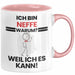 Neffe Geschenk Tasse Lustiger Spruch Ich Bin Neffe Warum Weil Ich Es Kann Geschenkidee Bester Neffe Geburtstag Kaffee-Becher Rosa Trendation