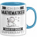Mathematiker Tasse Geschenk für Mathematiker Geburtstag Lustiger Spruch Kaffee-Becher Was Ist Deine Superkraft Blau Trendation
