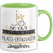 Pilates-Enthusiastin Geschenk Tasse So Gut Kann Nur Eine Pilates-Enthusiastin Aussehen Geschenkidee Geburtstag Weihnachten Lustig Grün Trendation