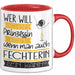 Fechterin Tasse Geschenk Spruch Wer Will Schon Prinzessin Sein Wenn Man Auch Fechterin Sein Kann Rot Trendation