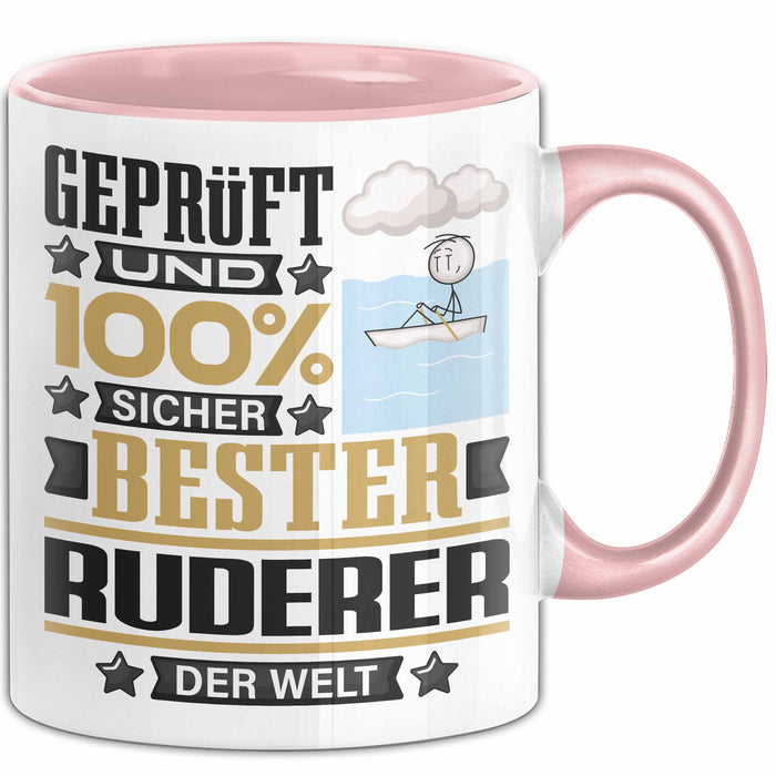 Ruderer Geschenk Lustiger Spruch für Ruderer Geschenkidee Bester Ruderer Der Welt Rosa Trendation