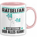 Rätselfan Tasse Geschenk für Rätselfan Der Mann Der Alles Kann Geschenkidee zum Geburtstag Rosa Trendation