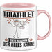 Triathlet Tasse Geschenk für Triathlet Der Mann Der Alles Kann Geschenkidee zum Geburtstag Rosa Trendation