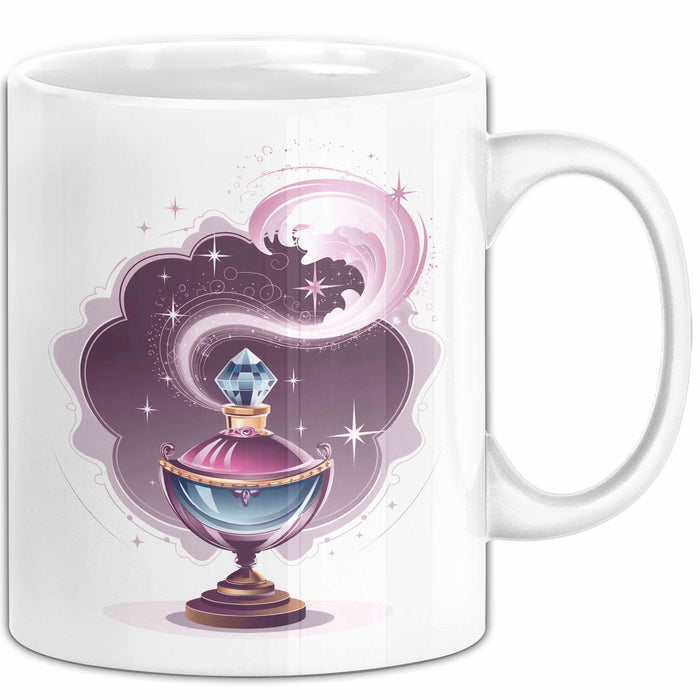 Parfüm Liebhaber Tasse Geschenkidee für Duft Fan Weiß Trendation
