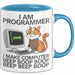 IT Techniker Computeringenieur Tasse Geschenk Lustige Geschenkidee Spruch Ich Bin Eine Programmierer Katze Blau Trendation