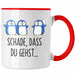Trendation - Jobwechsel Tasse Geschenk Kollegin Kollege Abschied Lustig Abschiedsgeschenk Sprüche Neuer Job Schade Dass Du Gehst Rot Trendation