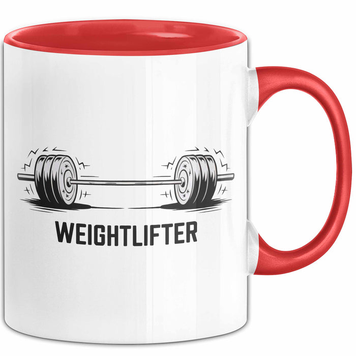 Gewichtheber Tasse Geschenkidee für Fitness Biest Rot Trendation